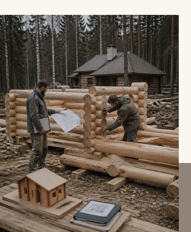 Проектирование и строительство домов из бревна в Балахне